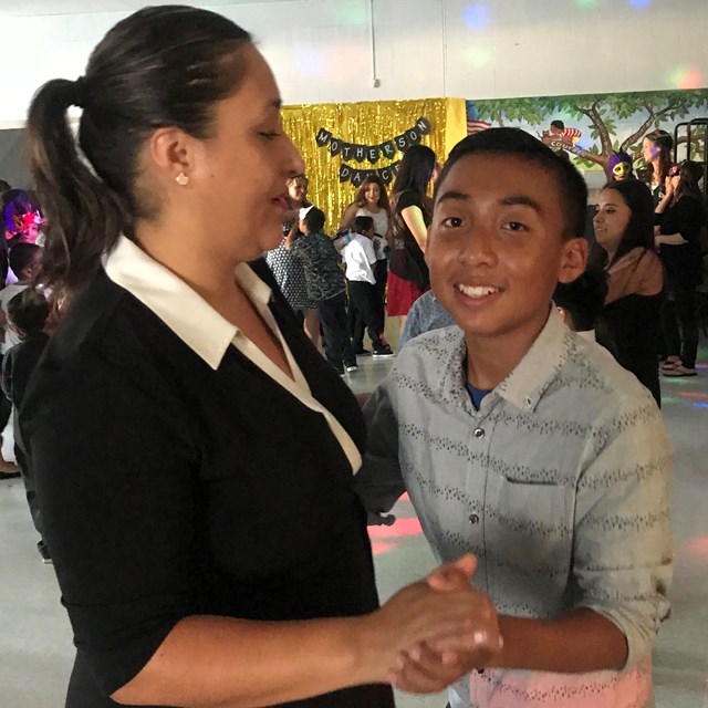 This mother and son duo share a wonderful night at the mother son dance.
