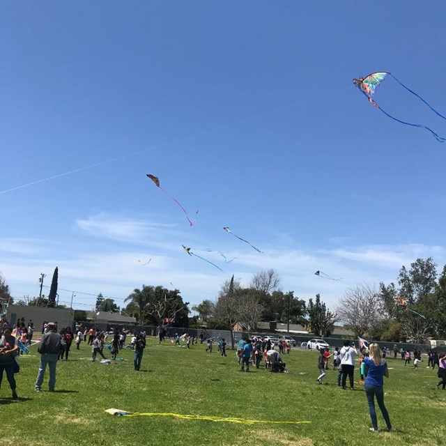 It's a beautiful day to get outside and enjoy Violette's annual kite day!