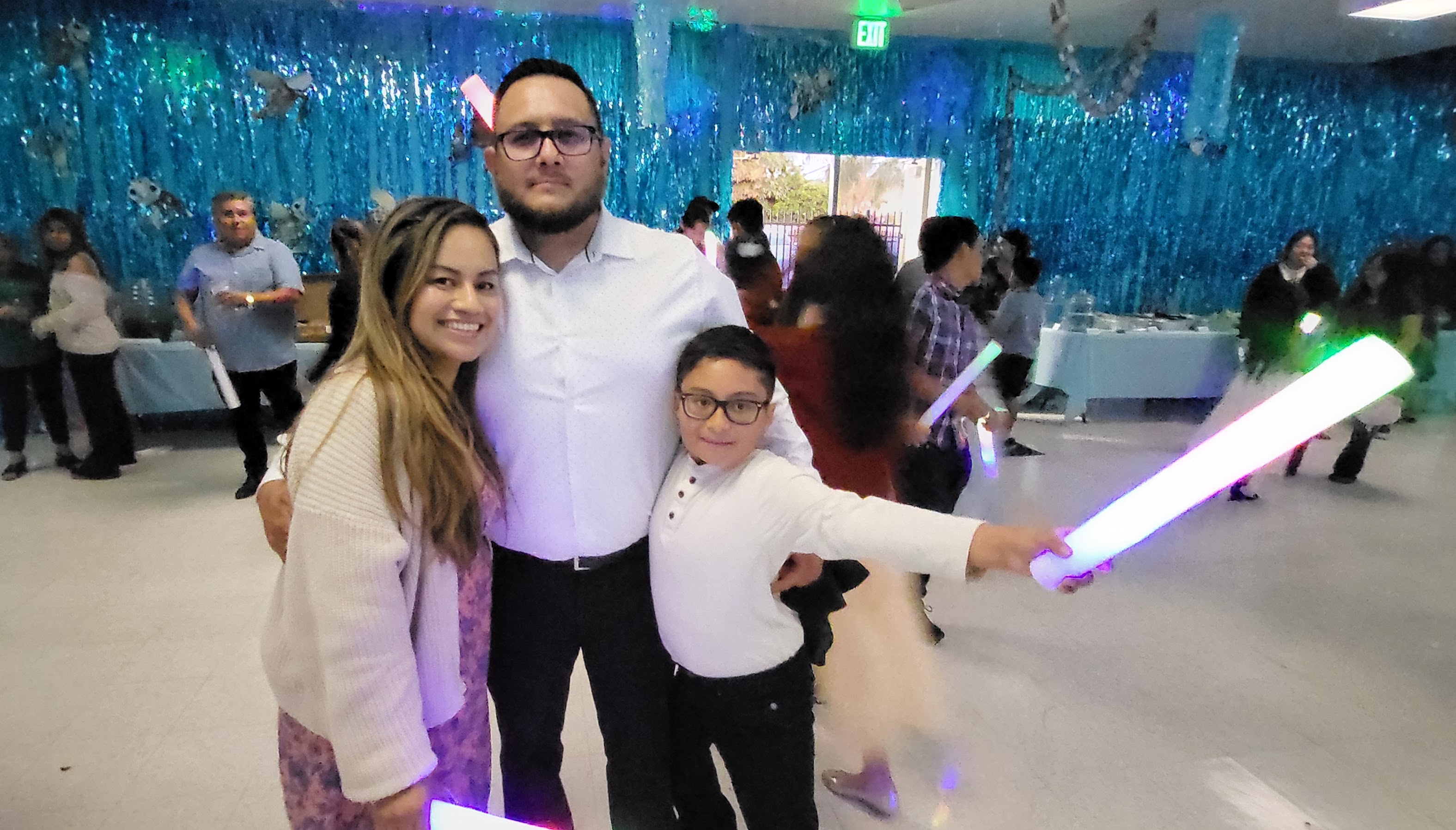 Families share a wonderful night at the Violette family dance.