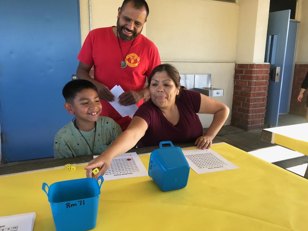 There's nothing like friendly competition among students and their families during STEM night!