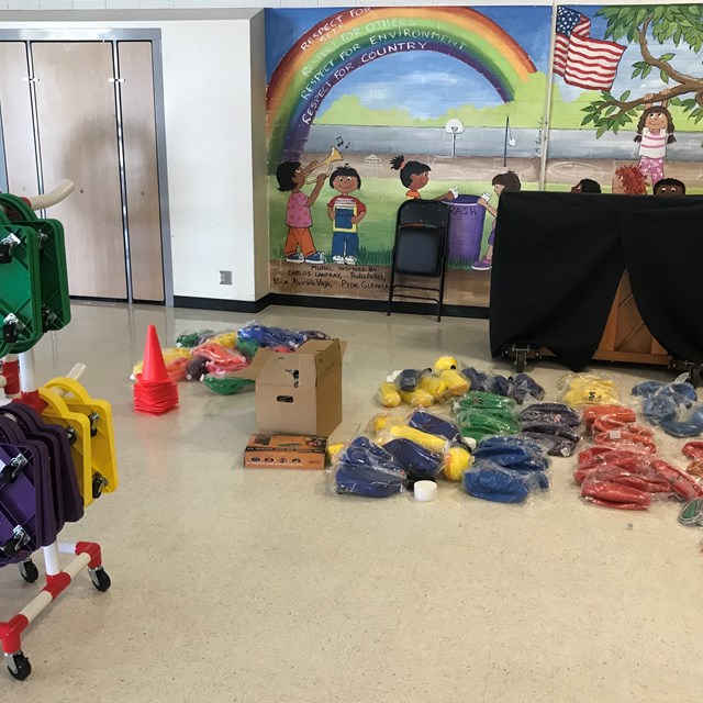 Thank you to our anonymous donor for the new PE and recess equipment!