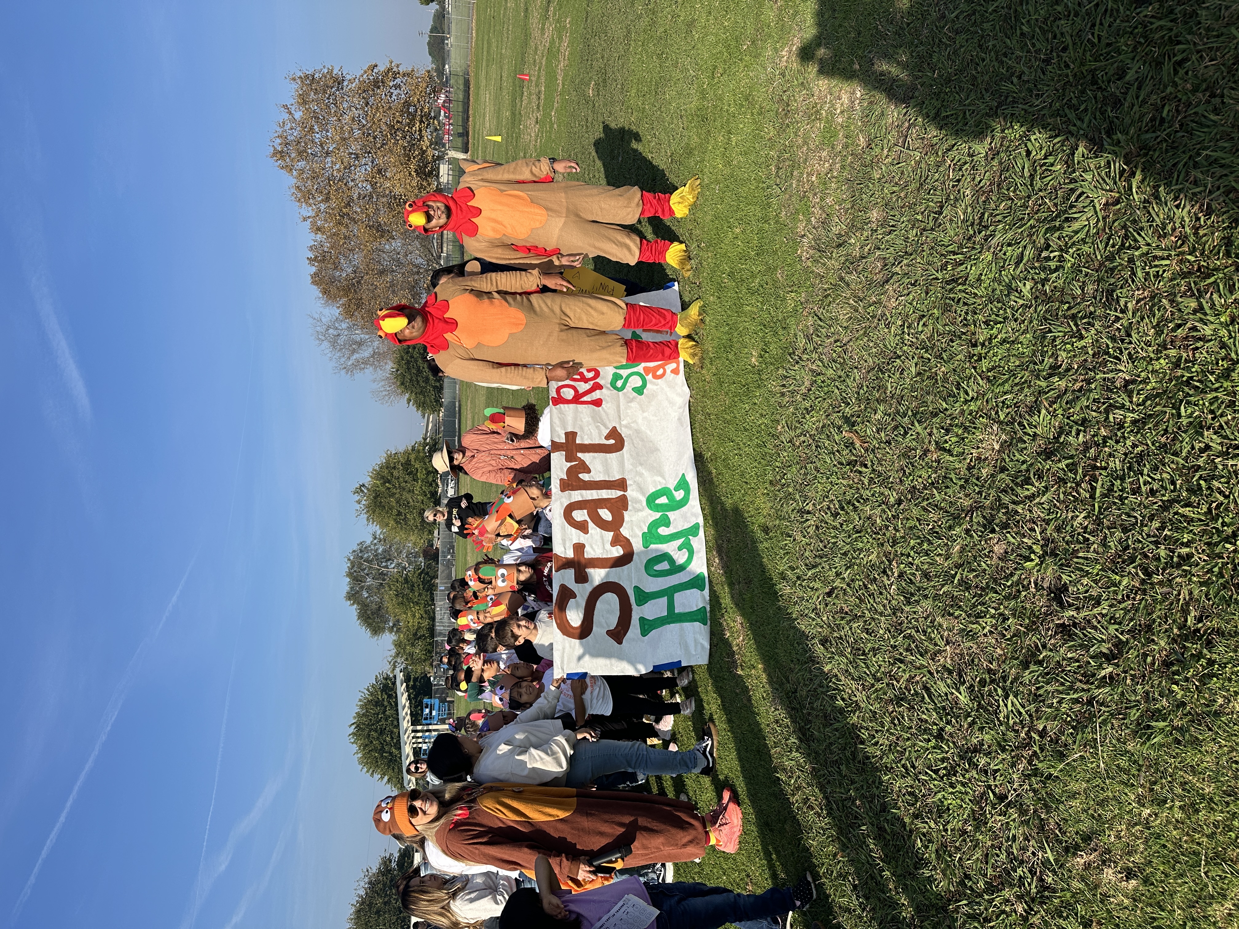 Our Turkey Trot was a runaway success thanks to our amazing students, staff, and some very festive turkeys